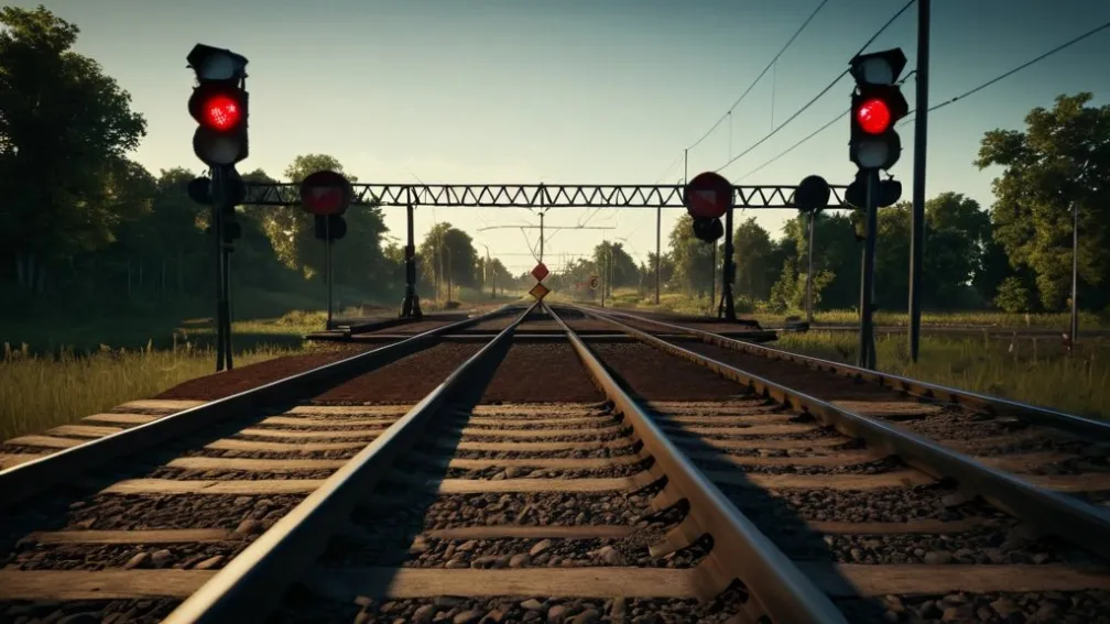 Ciclist lovit de tren în Bavaria după ignorarea semnalului roșu la o trecere de cale ferată