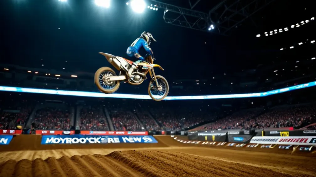 Accident șocant la concursul de motocross freestyle din Brazilia