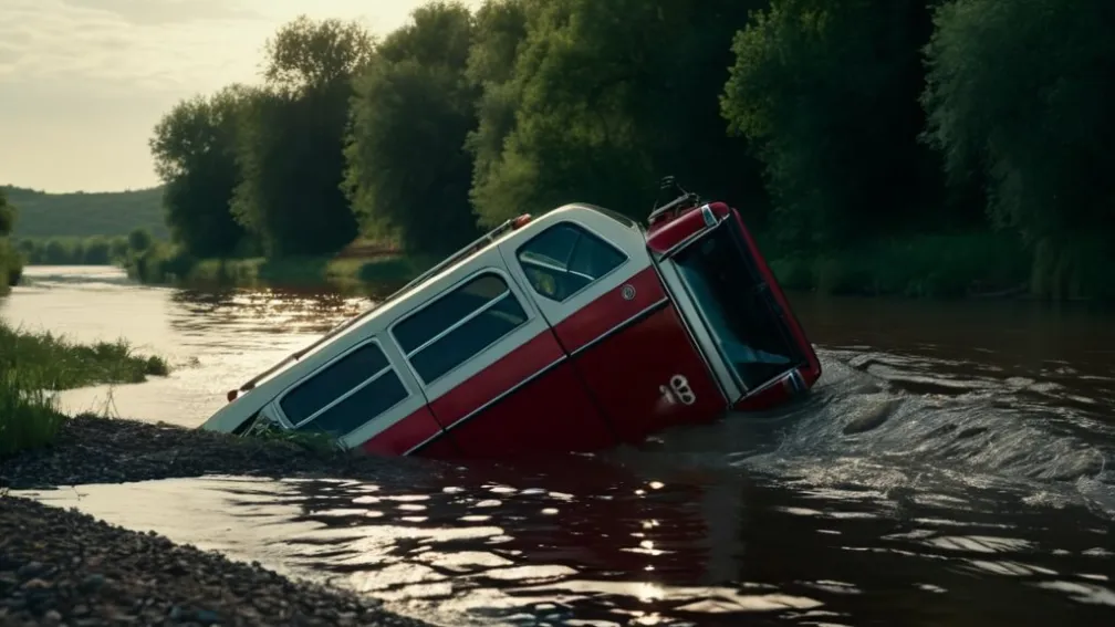 Șofer de 89 de ani, recuperat din râul Elba după ce mașina sa a căzut în apă