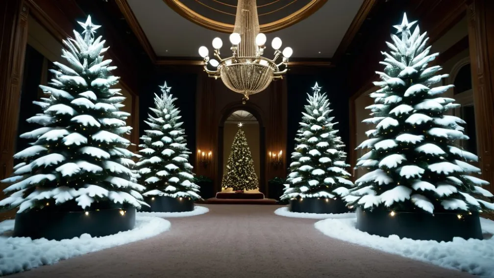 Kim Kardashian a transformat reședința sa într-o pădure magică de Crăciun: 60 de brazi doar la parter