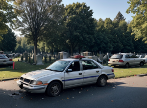 Spargere auto în Ludwigshafen: Un hoț a furat un portofel dintr-o mașină parcată lângă cimitir