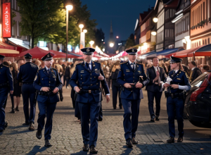 Incident violent la festivalul din Frankenthal, Germania: Atac cu paharul și rețineri