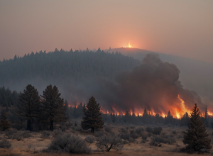 Incendii forestiere masive devastează provincia canadiană Manitoba pe fondul căldurii extreme