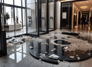 Jaf spectaculos în Berlin: Hoții au spart un magazin de bijuterii din Mall of Berlin folosind un capac de canal