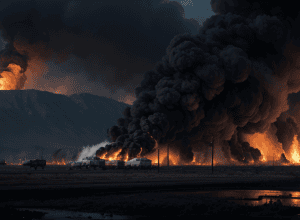 Explozie puternică și incendiu major la o fabrică de motorină din Mexic