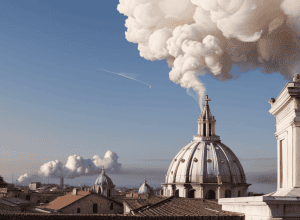 Noul Papă al Romei a fost ales: Fum alb deasupra Vaticanului