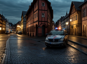 Șofer beat și fără permis a lovit o mașină de poliție în Germania, după o urmărire haotică