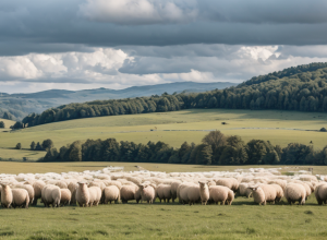 Vaca Layla a crescut printre oi și se crede una de-a lor: O poveste emoționantă din Germania