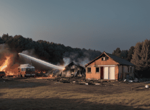 Incendiu la Merdingen: Pompierii au prevenit extinderea flăcărilor la casa de locuit
