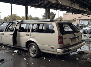 Adolescentă de 15 ani a fugit de poliție cu Mercedes-ul tatălui și a intrat într-o reprezentanță auto în Germania, pagube de 300.000 €
