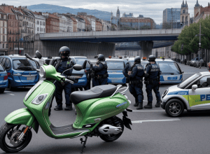 Șofer de trotinetă electrică din Bingen pică testul antidrog a doua oară în 24 de ore, venind să-și recupereze scuterul confiscat