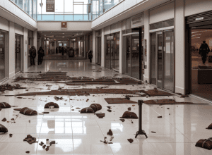 Hoț de ciocolată agresiv prins într-un mall din Germania, a atacat un martor