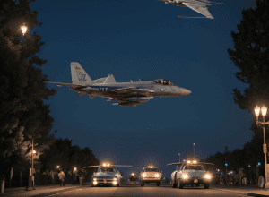 Avioane de vânătoare legendare F-86 Sabre și F-104 Starfighter, transportate spectaculos pe drumurile Germaniei pentru expoziție