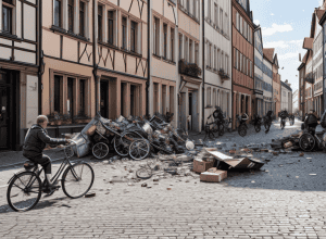 Germania: Clientă a atacat un curier cu o bicicletă în timpul livrării în Kaiserslautern