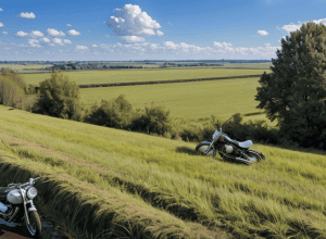 Accident în Germania: Motociclist de 65 de ani a căzut cu motocicleta într-un şanţ lângă Fulda