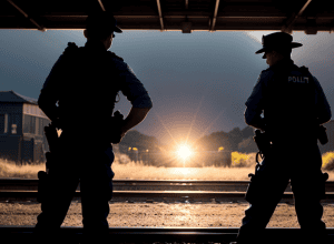 Polițiștii din Germania au salvat un vârstnic de pe șinele de tren chiar înainte de sosirea locomotivei
