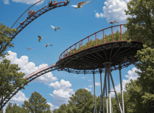 Tragedie în parcul de distracții Tripsdrill din Germania: O barză a murit după ce s-a ciocnit cu un roller coaster