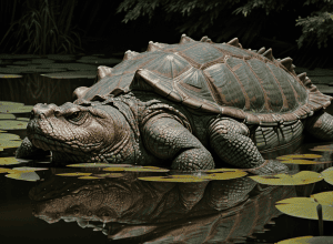 Broască țestoasă aligator de 12 kg, găsită într-un canal din Germania: "Extrem de mușcătoare, poate mânca rațe"