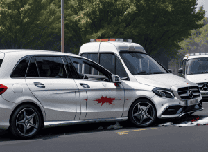 Accident grav în Ulm: Femeie de 86 de ani, rănită după ce a intrat cu Mercedes-ul într-un zid
