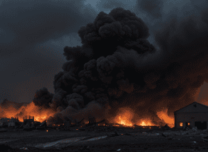 Incendiu devastator la un depozit din Germania: Pagube de 1,2 milioane euro