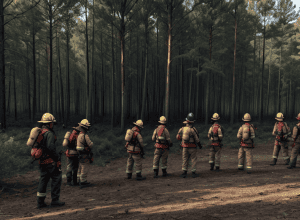 Pompierii germani se antrenează în Möhnesee pentru combaterea incendiilor de vegetație și pădure
