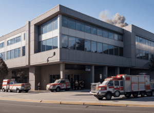 Pacient a incendiat o clinică în Germania: 17 persoane reținute