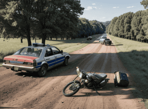 Accident grav în Germania: Motociclistul s-a ciocnit frontal cu un biciclist pe un drum de câmp, ambii răniți