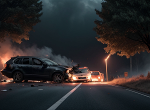 Tragedie în Germania: Un adolescent a ars de viu într-un VW Golf de 333 CP după un accident cumplit