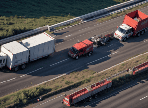 Accident grav pe autostrada A30 din Germania: Șofer de 81 de ani, răsturnat după coliziunea cu un TIR