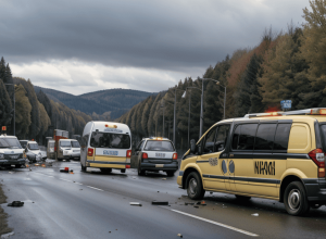 Accident mortal în Germania: Un copil de 10 ani a murit după coliziunea dintre un taxi și un autobuz