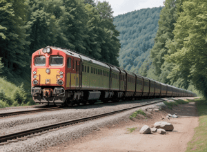 Tren Intercity oprit de urgență în Germania din cauza pietrelor pe șine