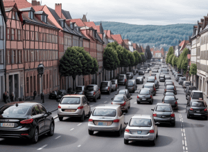 Cortegiu de nuntă a paralizat traficul pe un drum din Germania