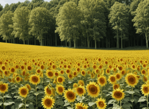 Ghicitoarea Săptămânii: Poți găsi fluturele ascuns printre florile soarelui?