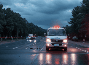 Germania: Ambulanță implicată într-un accident grav, o ciclistă este în stare critică
