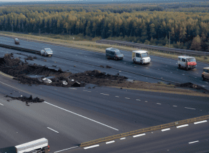 Accident major cu camioane pe autostrada A3 din Germania: Scurgere de ulei și blocaj în trafic