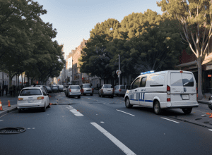 Accident grav în Hanovra: Un pieton lovit de o dubă, rănit serios
