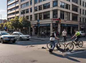 Accident în Germania: Şoferiţă de 19 ani a lovit o biciclistă în Bremerhaven