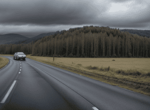 Mașină Opel a derapat în șanț în Germania: Șoferul a scăpat nevătămat