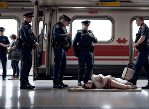 Incident în gara centrală din Hamburg: Un bărbat beat a scuipat în timpul transportului la spital