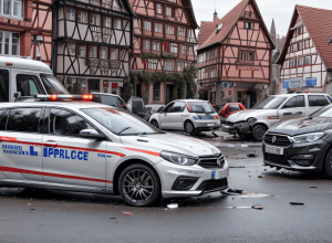 Doi pietoni, răniţi grav după ce au fost loviţi de o maşină în Germania