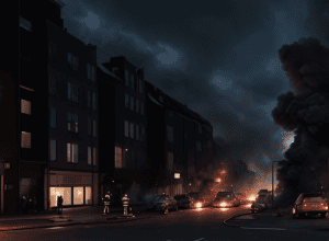 Incendiu violent în Remscheid: O mașină în flăcări a cuprins o clădire, o persoană rănită
