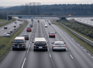 Accident pe autostrada A6 din Germania: Un tir a provocat o coliziune și a fugit de la locul faptei