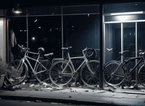 Poliția din Speyer a prins în flagrant un hoț de biciclete care încerca să fure dintr-o vitrină spartă