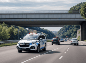 Oprită de poliție pe A27 în Germania: O șoferiță circula fără asigurare auto de luni de zile