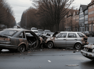 Accident frontal în Germania pe drumul L120: Doi șoferi, răniți ușor după o depășire riscantă