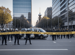 Polițist rănit grav la o demonstrație în Berlin