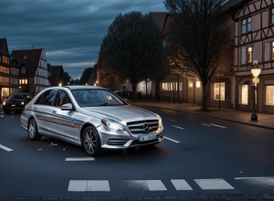 Copil de 8 ani lovit de un Mercedes în Güstrow: Bilanț tragic pe strada Hafenstraße