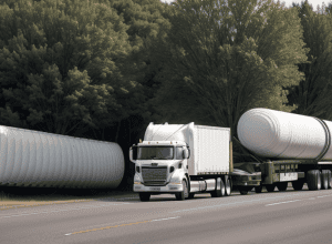 Accident cu transport agabaritic în Elmshorn: Componentă de turbină eoliană a blocat un drum în Germania