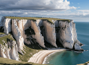 Restricții severe pentru turiști la faimoasele stânci din Étretat, Normandia, din cauza pericolului de prăbușire