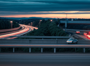 Poliția germană a oprit un Audi după "curse" pe autostrada A5: viteză excesivă și manevre periculoase